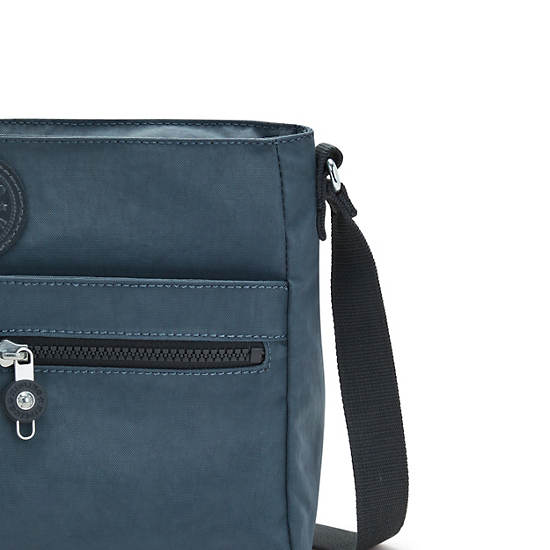 Kipling New Angie Crossbody Táska Sötétkék Szürke | HU 1194MQ